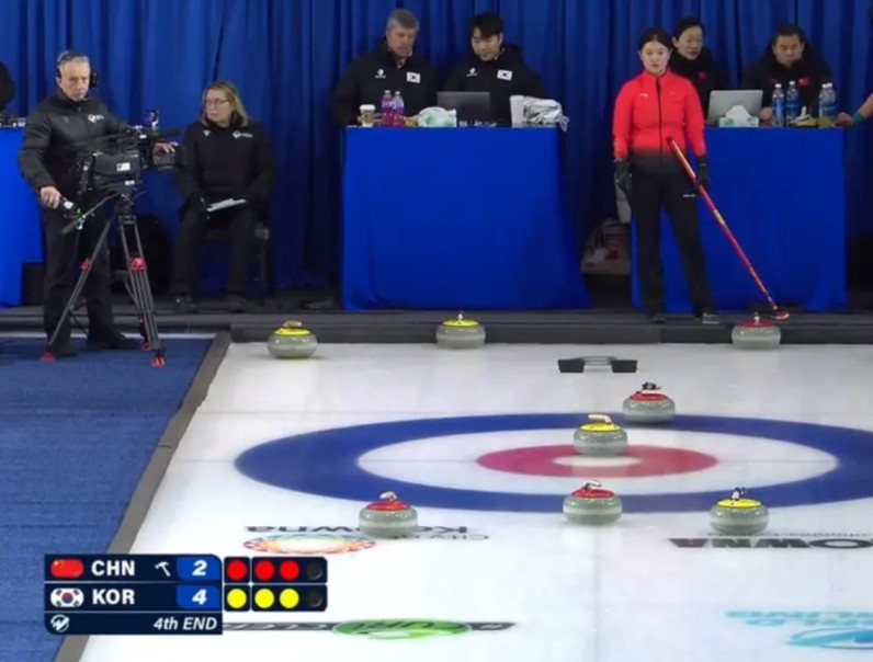 大比分输给韩国，中国冰壶混双队彻底无缘米兰冬奥会！中国队坚持打了全部八局，但