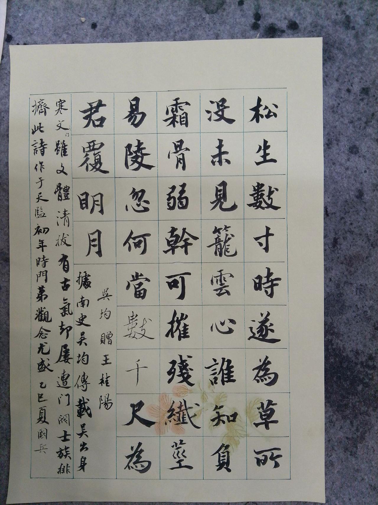 写字是一种生活原创书法坚持练字