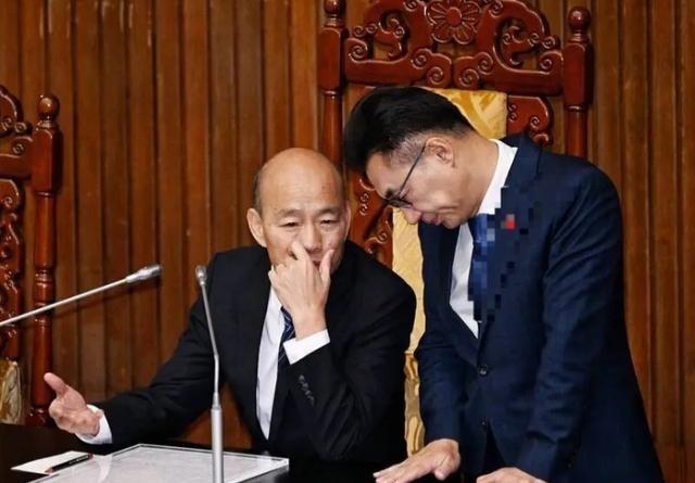 大年夜，韩国瑜跪下了，江启臣跪下了，郑丽文还在撑，但也快半跪着。而跪在最前面的，