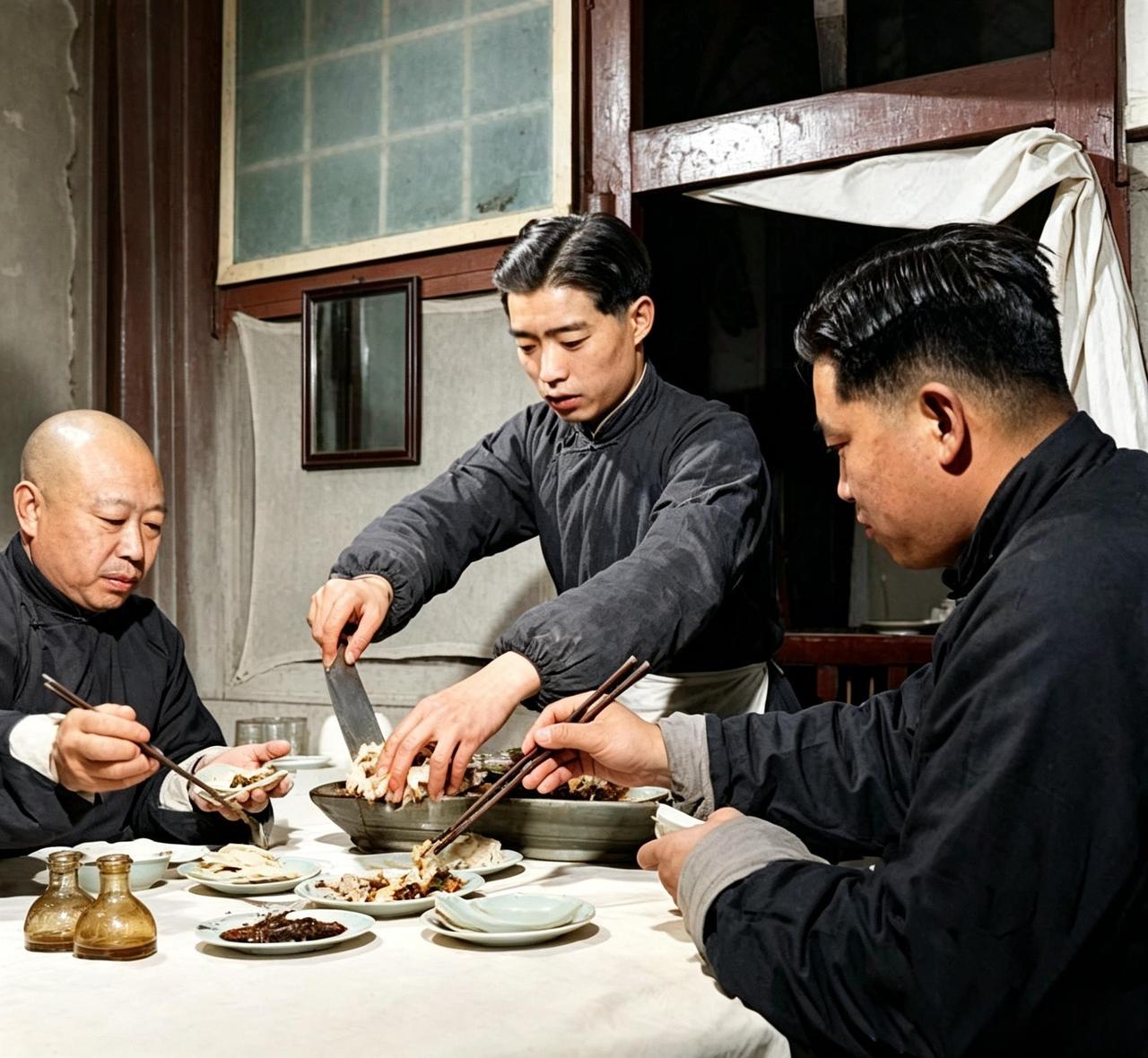 老北京的山东帮饭馆极有名气，泰丰楼、东兴楼、同和居、致美斋、丰泽园，一家挨着一家