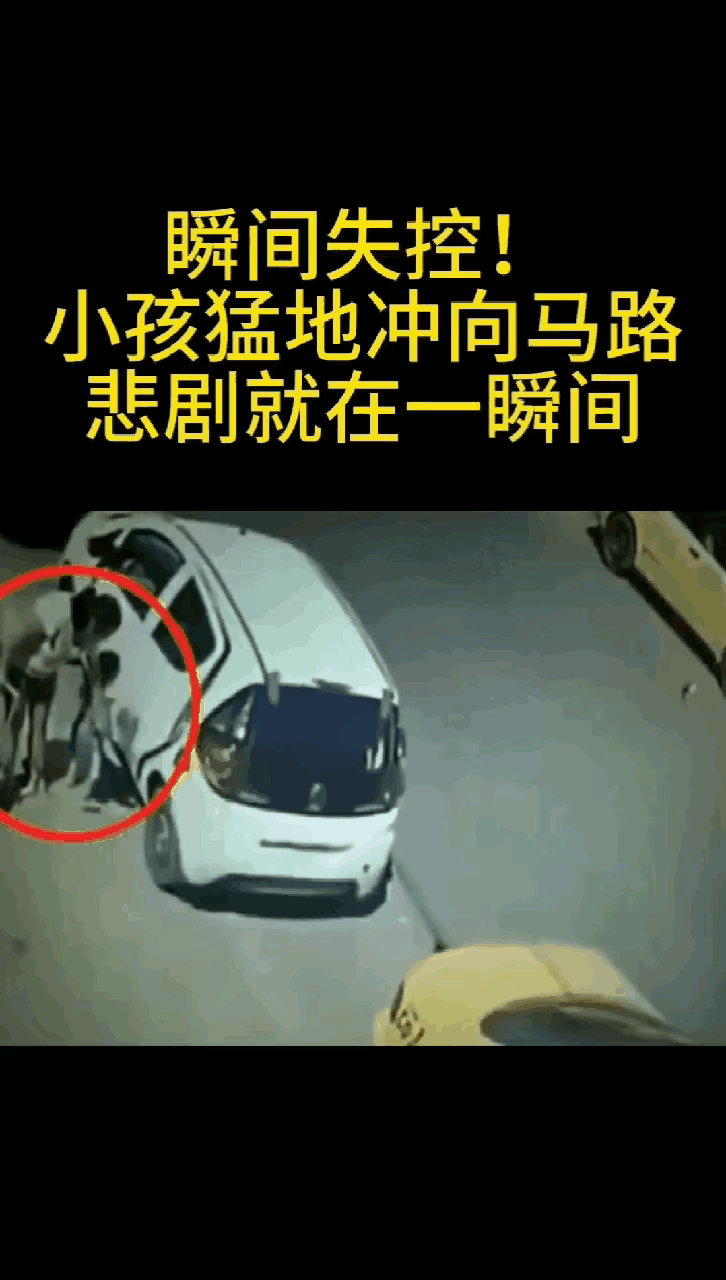 一女子把车停在路边，她一手拉着行李箱，一手去开车门拿东西，就在这时，小孩子跑向马