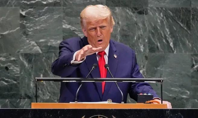 特朗普炮轰联合国炮轰其他国家特朗普在联合国大会上发表了57分钟的讲话。他自