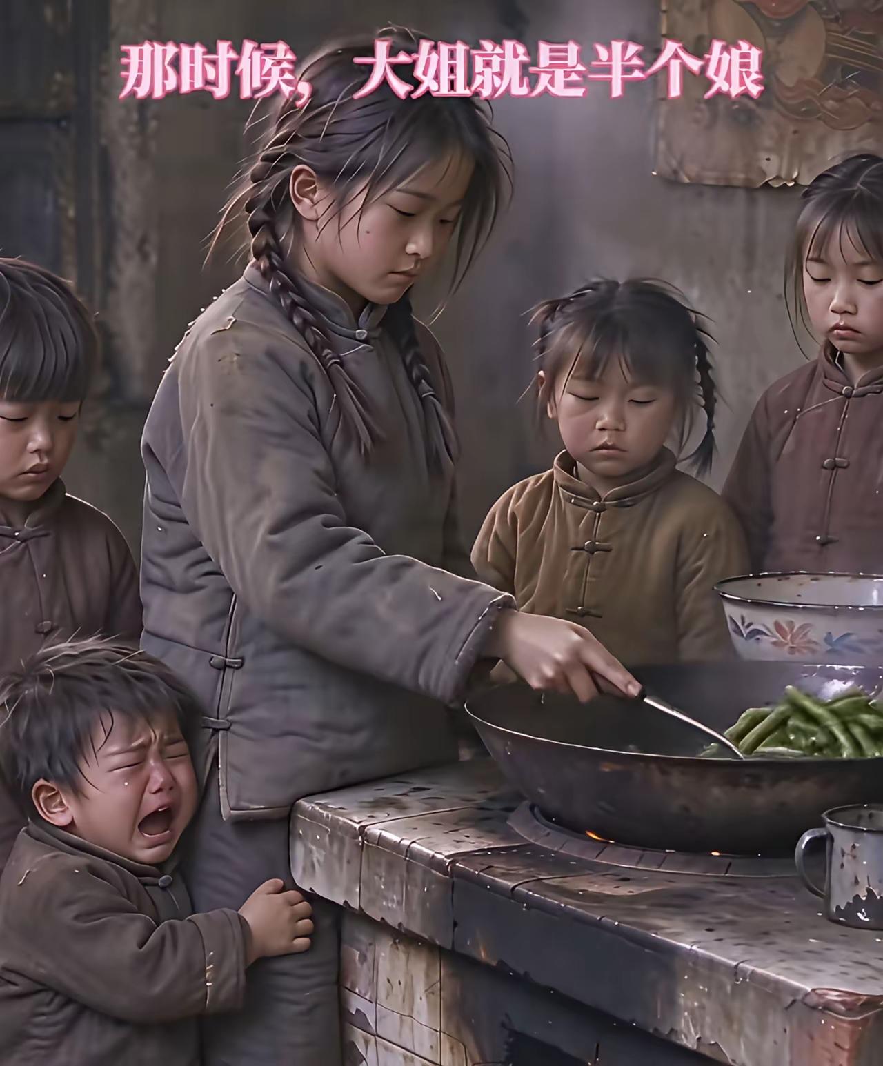 那个年代大姐就是半个娘