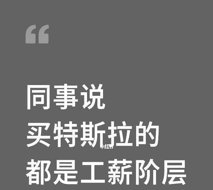 同事说：买特斯拉的，都是工薪阶层！昨儿个在茶水间冲咖啡，隔壁工位老王突然