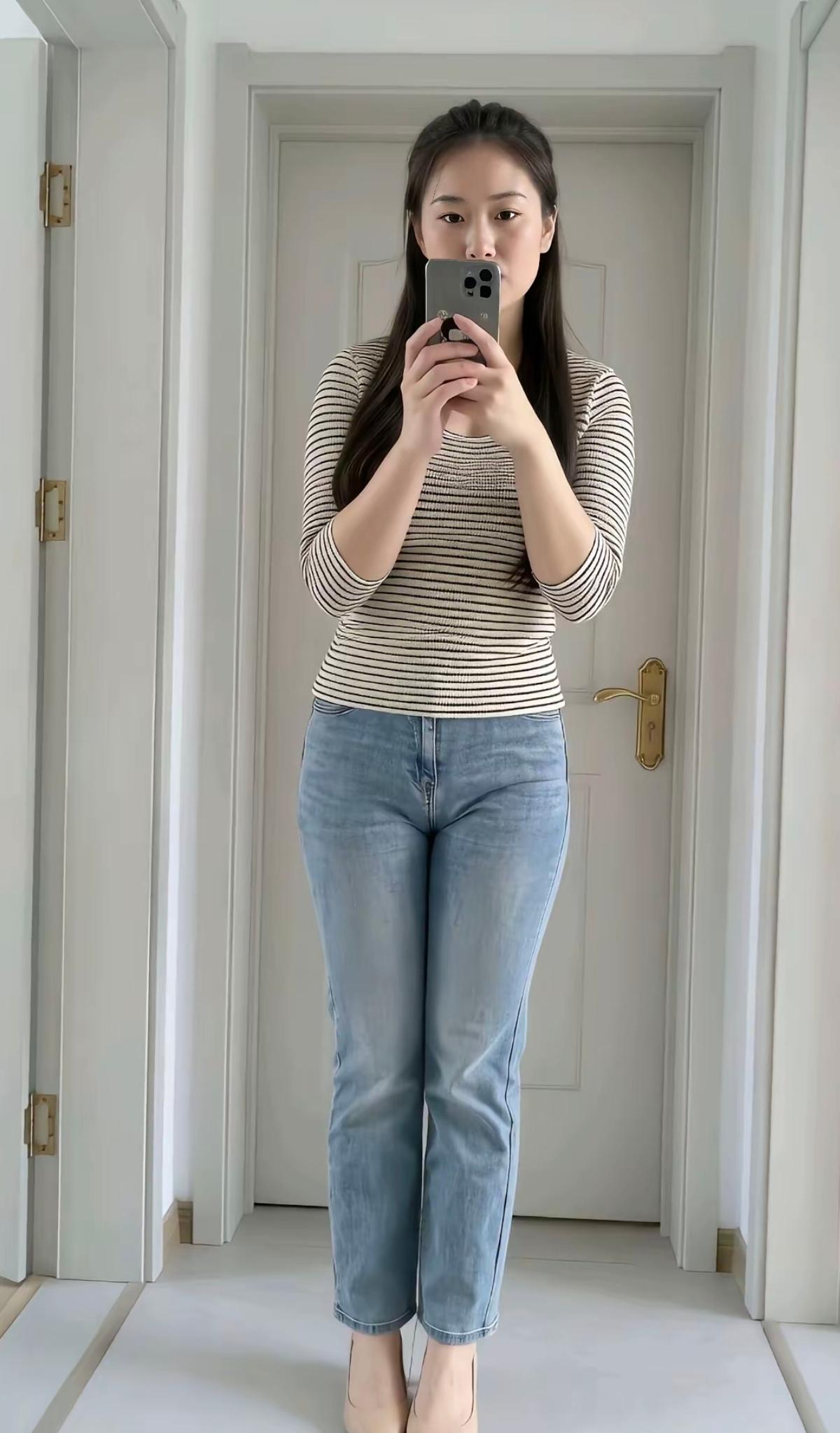 身材好，穿麻袋都好看。