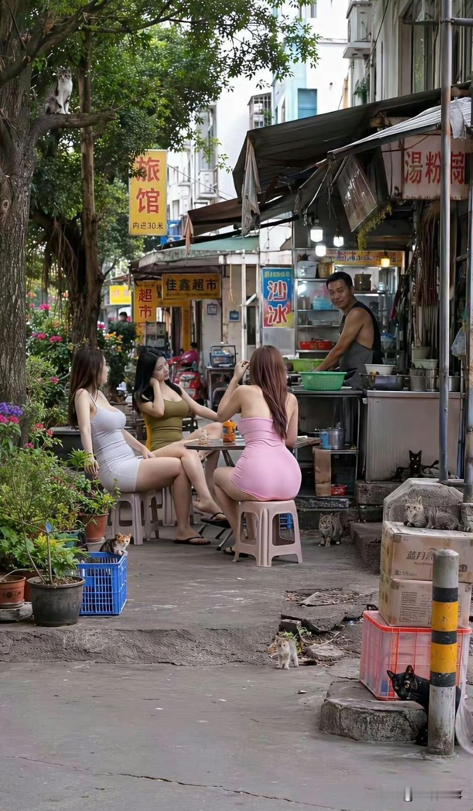 图里有几只猫