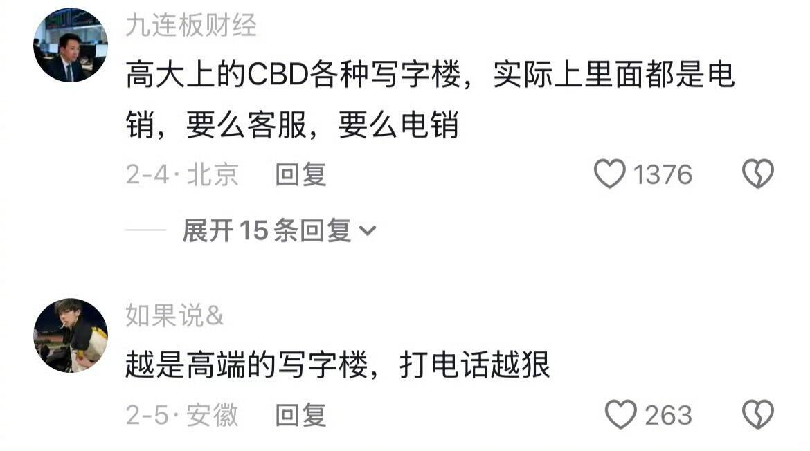 小时候以为一栋楼就是一个公司