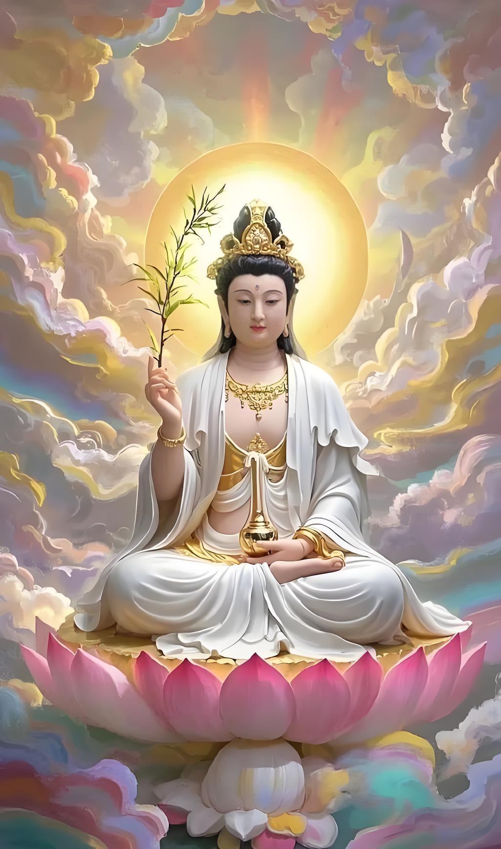 一烛一明台，一叩一清净。既入庙门，身沐慈光。有人点香，是为祈愿。有人点香，