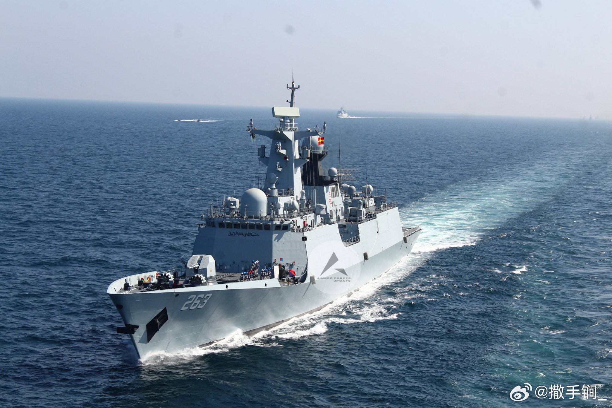054AP护卫舰：中方的054A改进型+换了主炮，却始终不换382雷达，也是真爱