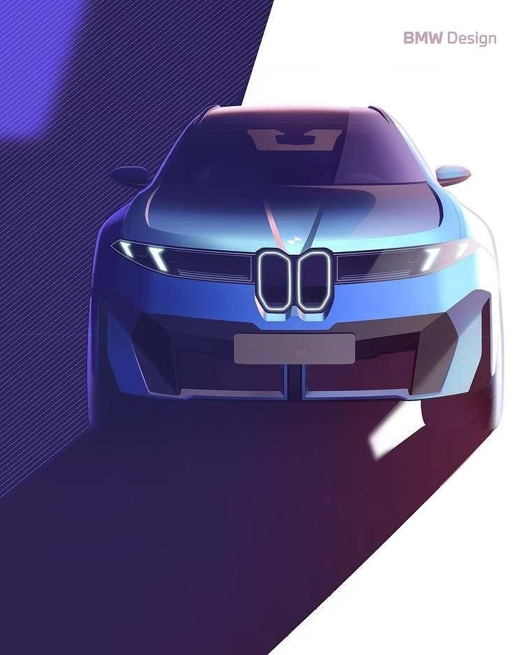 新世代iX3的设计手稿bmwsky宝马宝马新世代ix3汽车设计