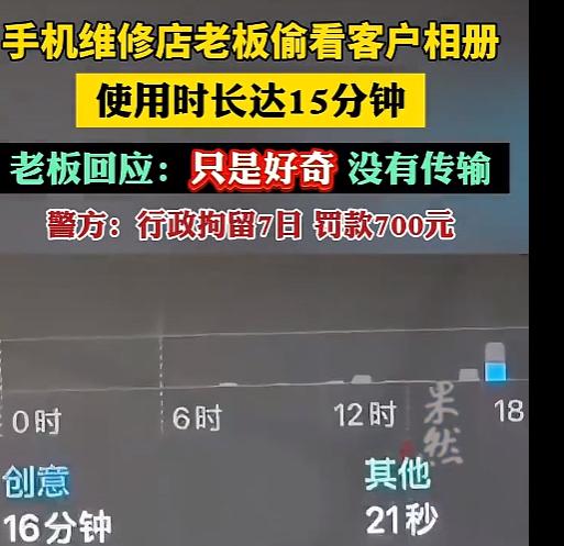 “毫无职业道德！成都陈先生修手机，把密码给了师傅，取回后翻了翻手机，差点没背过气