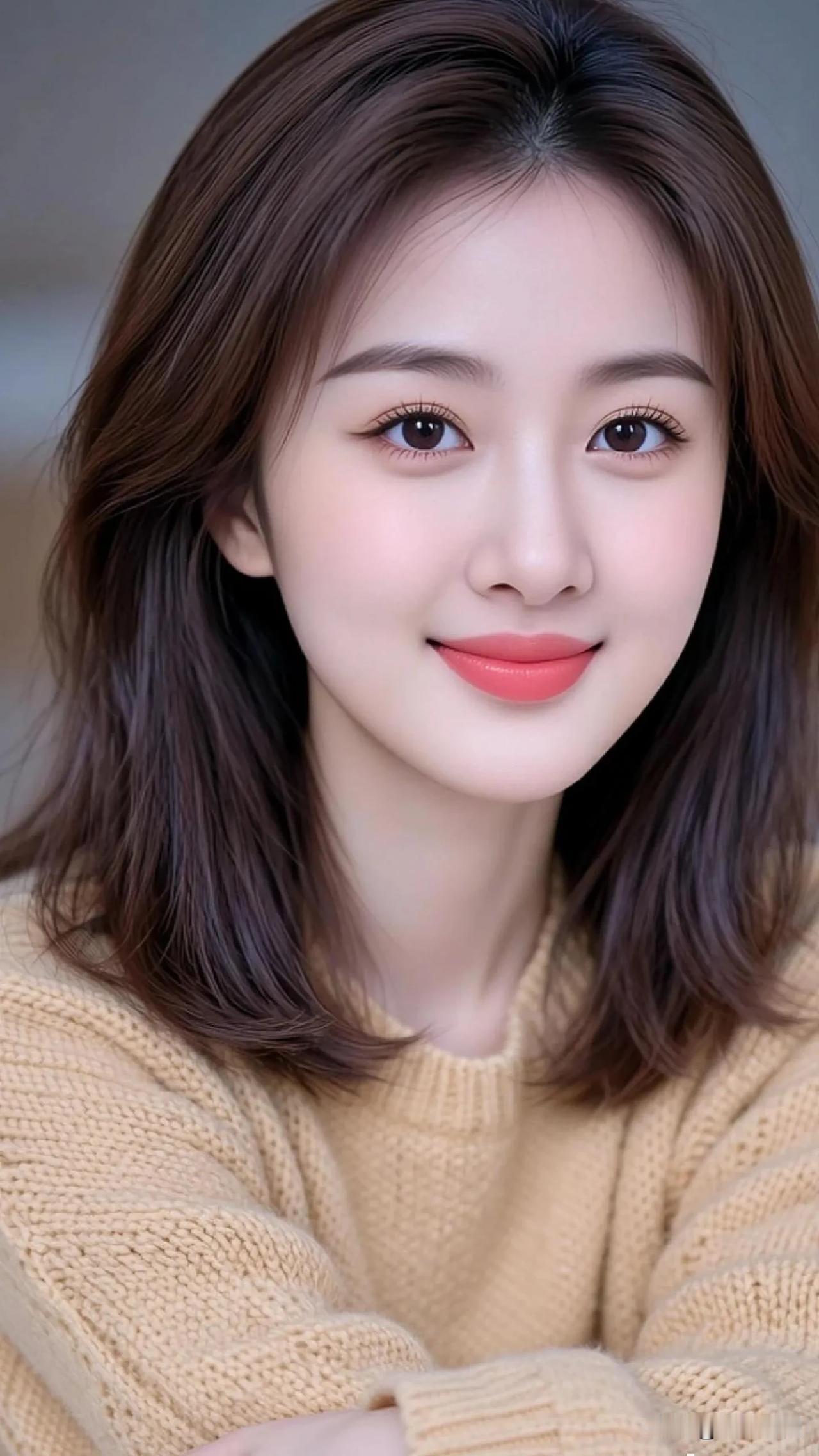 🧈暖黄毛衣裹住松弛感，软乎乎的质感配上清甜笑意，把温柔的小确幸揉进日常里。