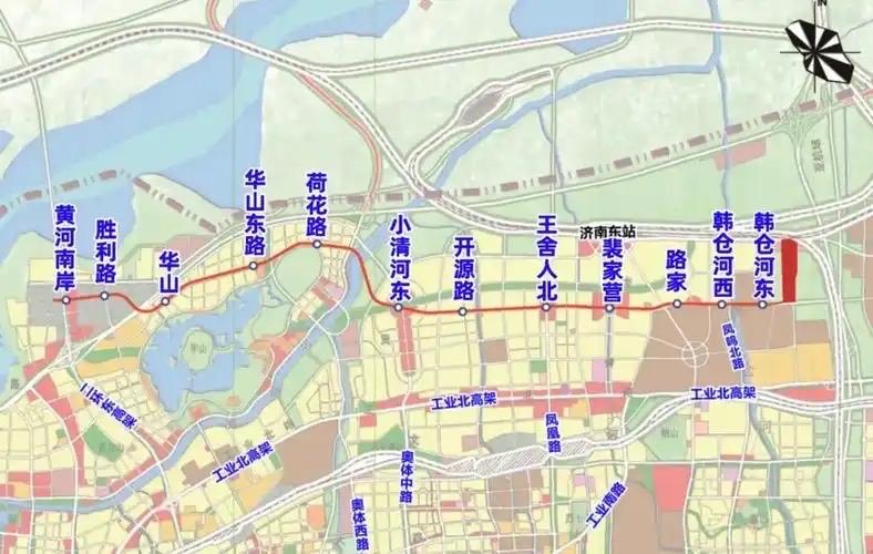 济南地铁9号线济南地铁9号线是济南东北部城区的重要骨干线，目前全线12座车站