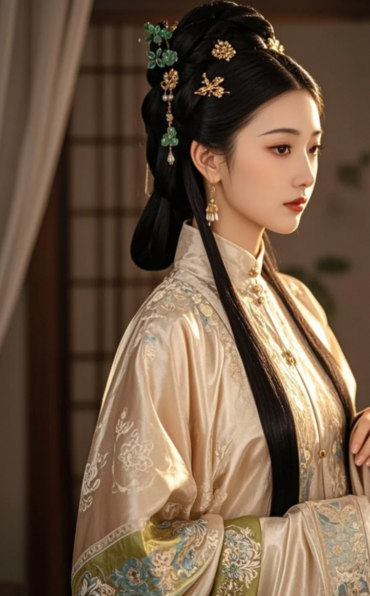 古典美人，汉服下的灵动与优雅