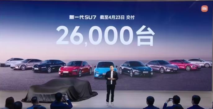 2026北京车展小米汽车发布会上，雷军公布了多个销售数据。新一代小米SU7交付