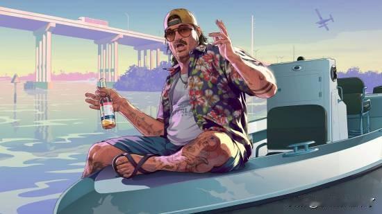 RockstarGames正式公布《GTA6》官方封面图，并宣布游戏将于6