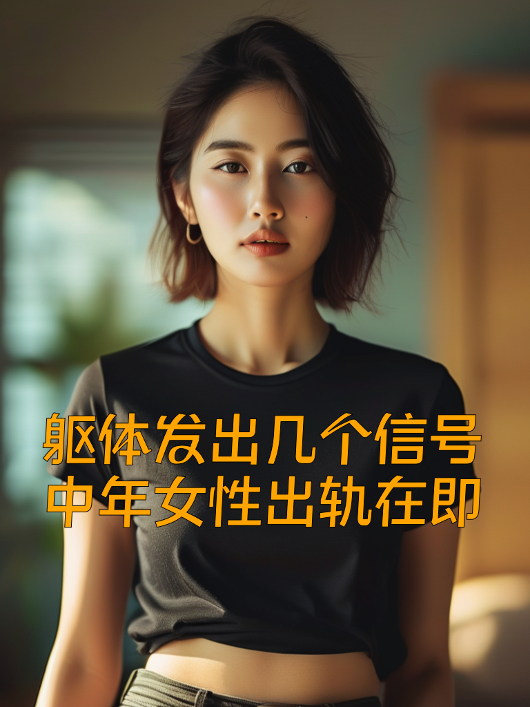 躯体发出几个信号，中年女性出轨在即