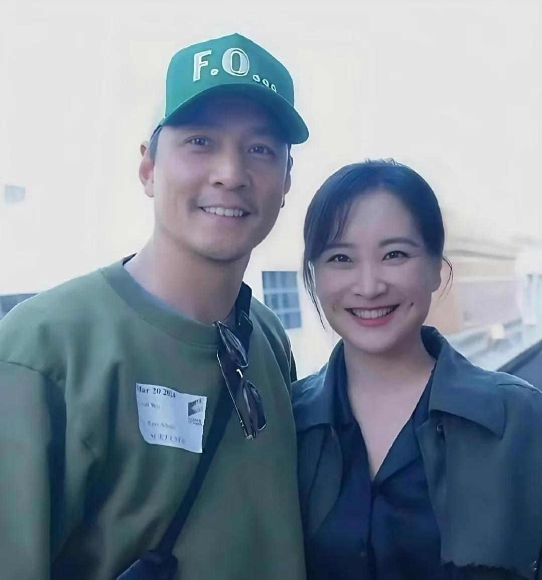 一张是吴彦祖发的，一张是贾玲助理发的