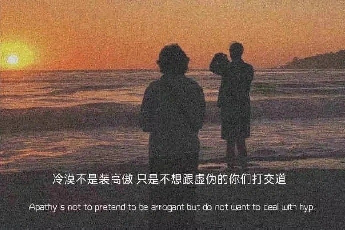 不爱主动的女人，骨子里有倔强，她对自己够狠，对别人也冷漠。灵魂其实很有趣，但就是
