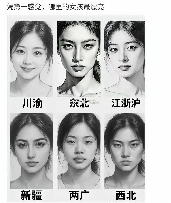 一定要客观理性，你觉得各地妹纸哪个最入你的法眼？