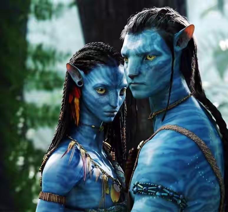 以前我也以为《阿凡达》演的是老美打外星人，但看一看电影里面的这些蓝星人，一个个青