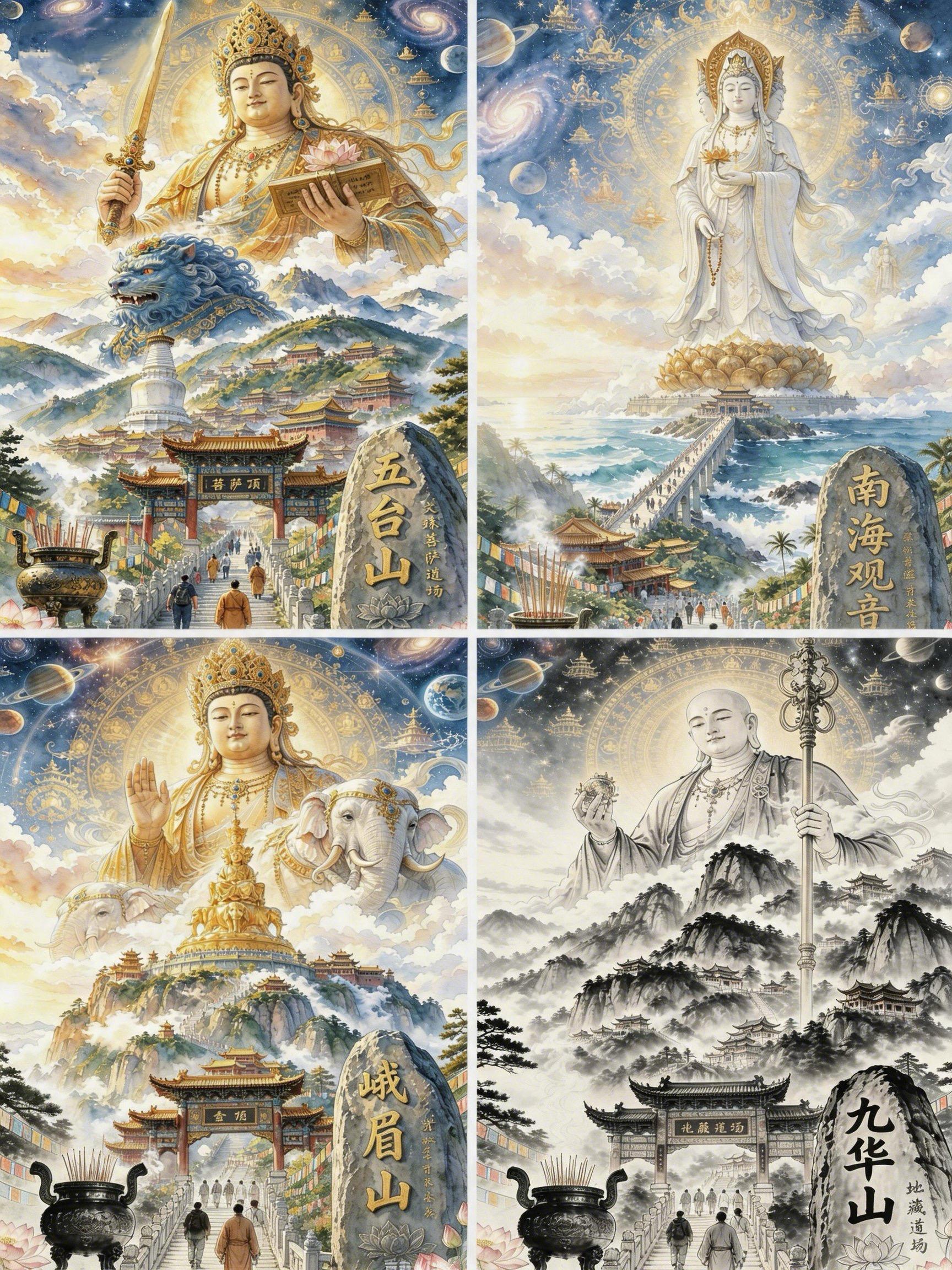 人生一定要来一次四大名山