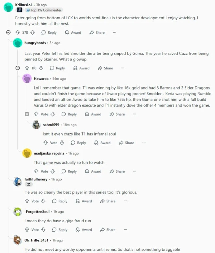 Reddit热议KT胜: 不敢相信这阵容的KT进入四强 他们以往签运太差