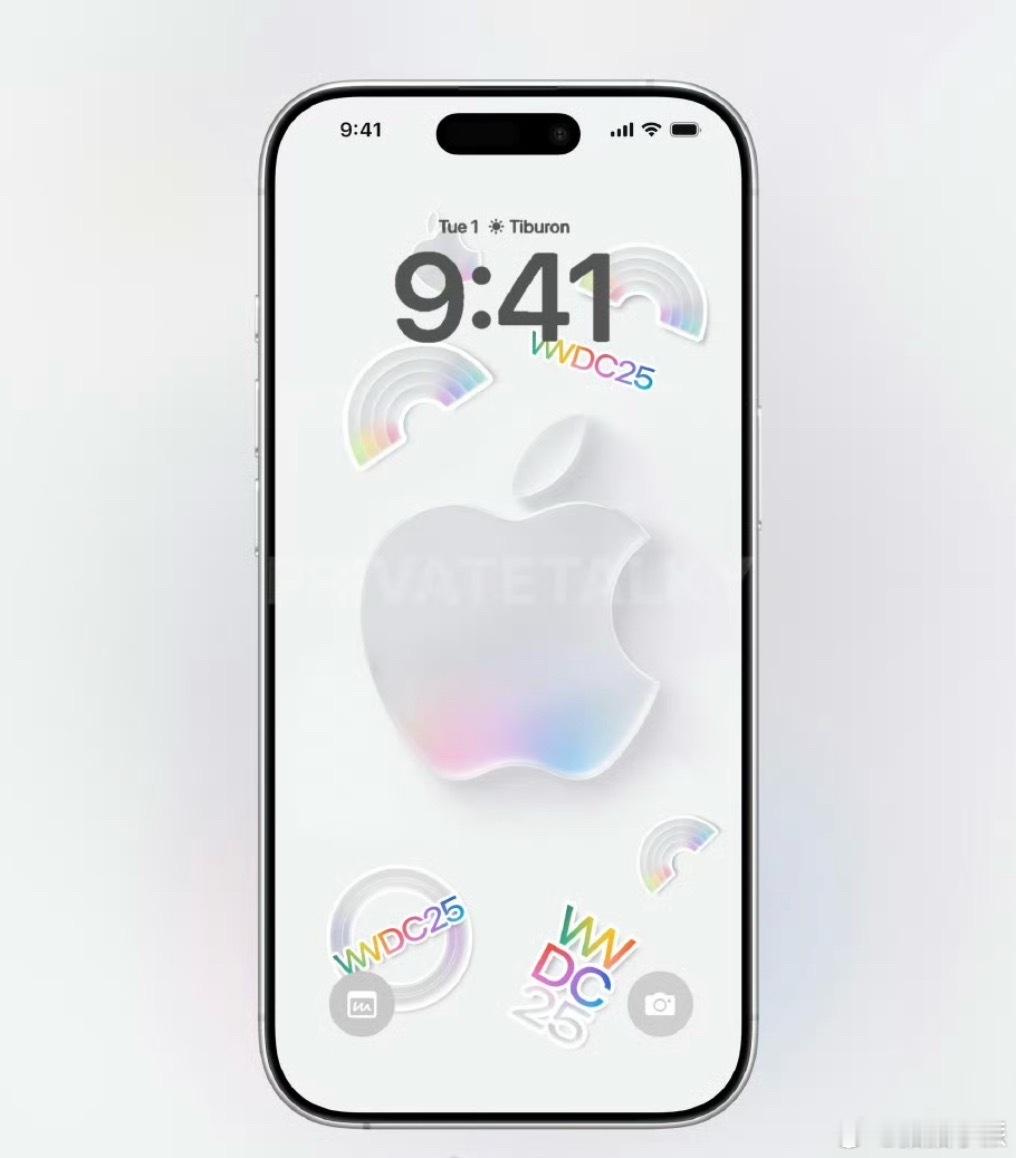 iOS26设计渲染图曝光，讲真的我觉得挺好看的。升级后整体UI更圆润而且毛玻璃界