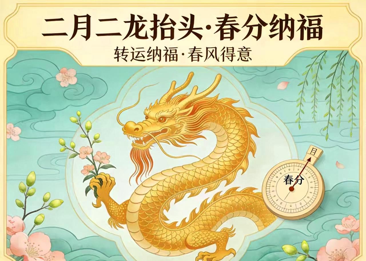 二月二龙抬头撞上春分：一年中磁场最强的一天，是少见的双节相逢，民俗与节气叠加，