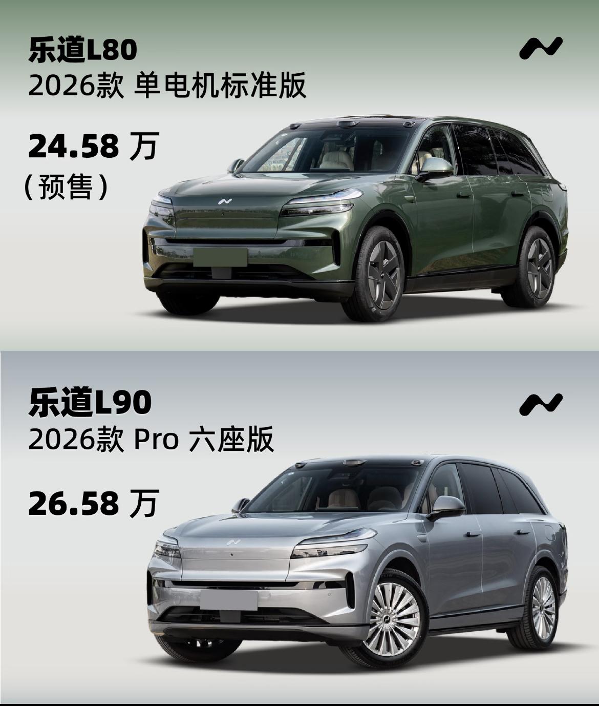 乐道这是要干什么？自己打自己！乐道L90和L80两款车几乎一模一样的配置，一