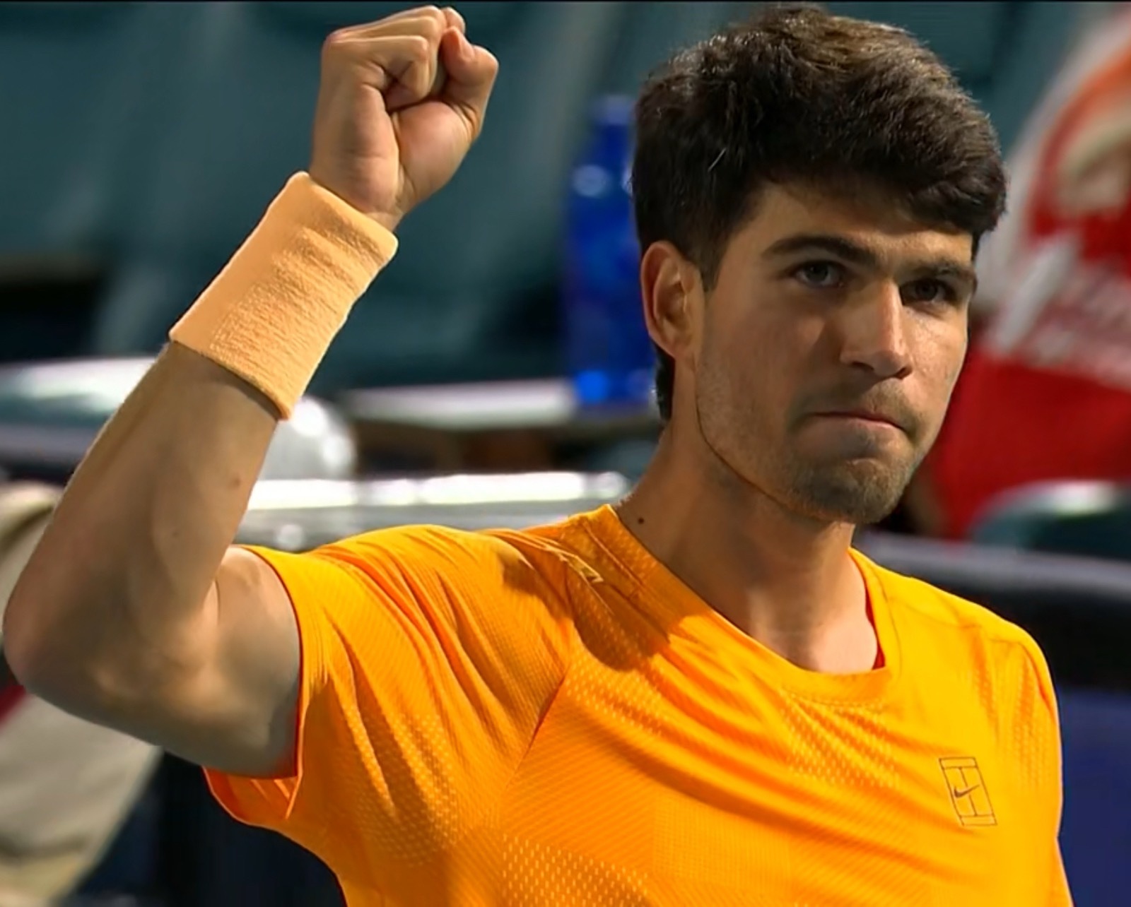 丰塞卡在阳光双赛连续挑战辛纳和阿尔卡拉斯，不过今天他未能打出在印第安维尔斯气势，