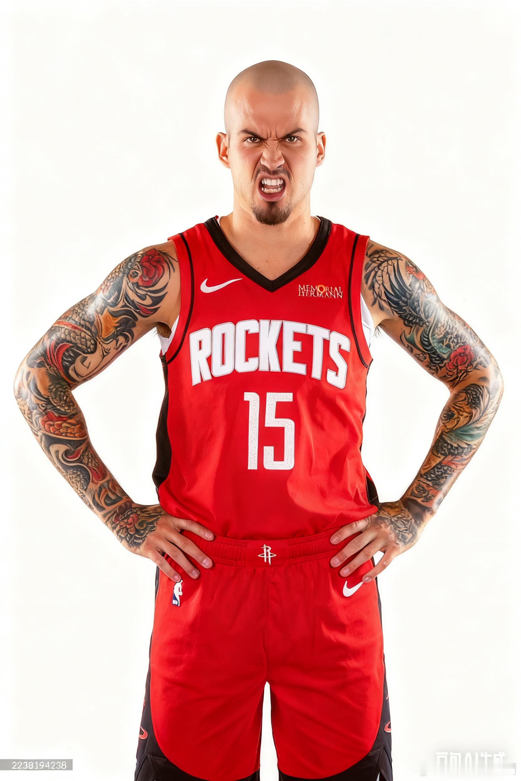 事情是这样的，我转发一个网友很有意思的评论：谢泼德整一个光头，在弄个大花臂，气质