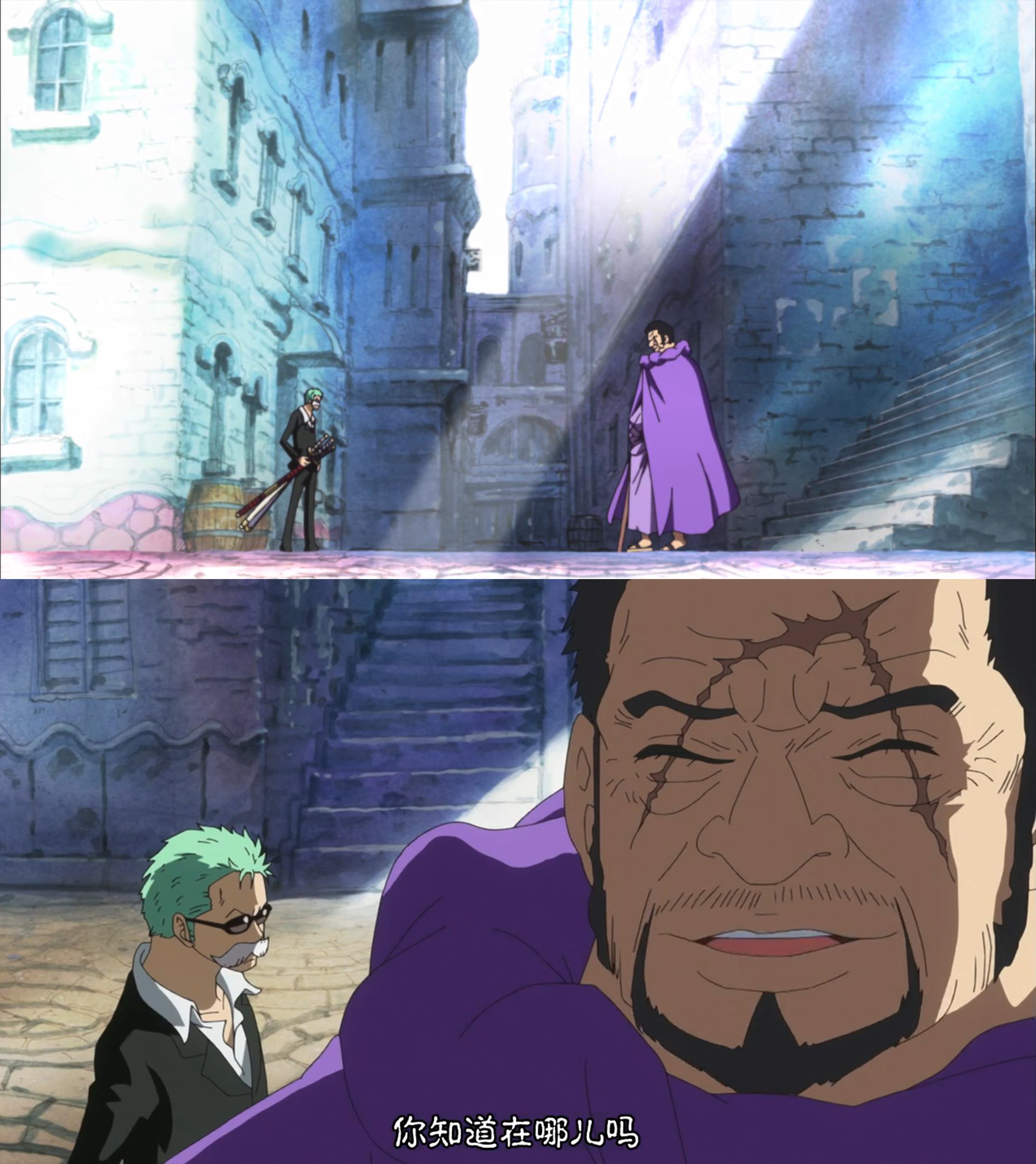 海贼王海贼王海贼里唯一一个向索隆问路的人，还是盲人