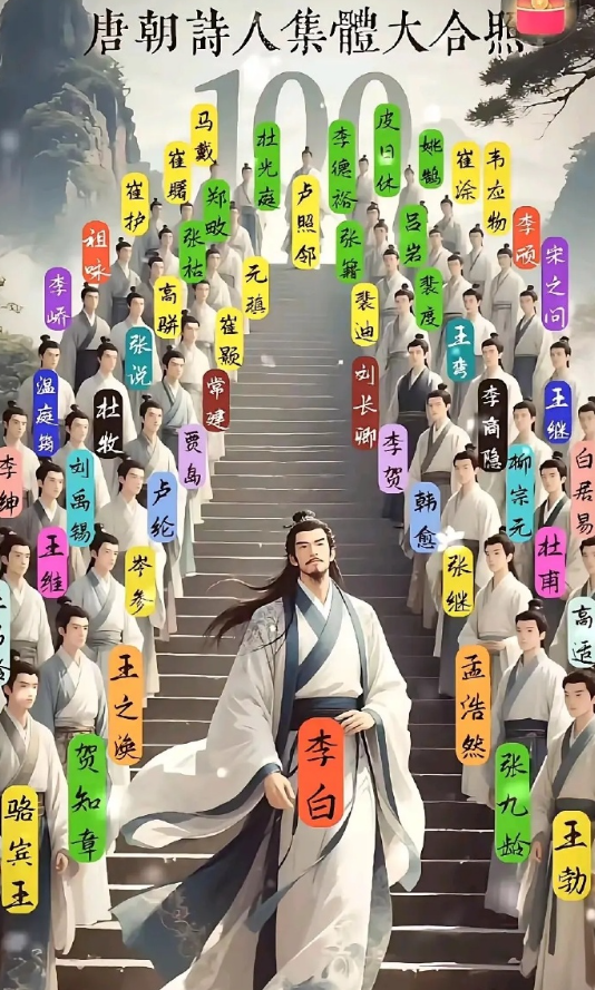 唐朝诗人地位排行榜，李白是不是当之无愧的第一?​​​