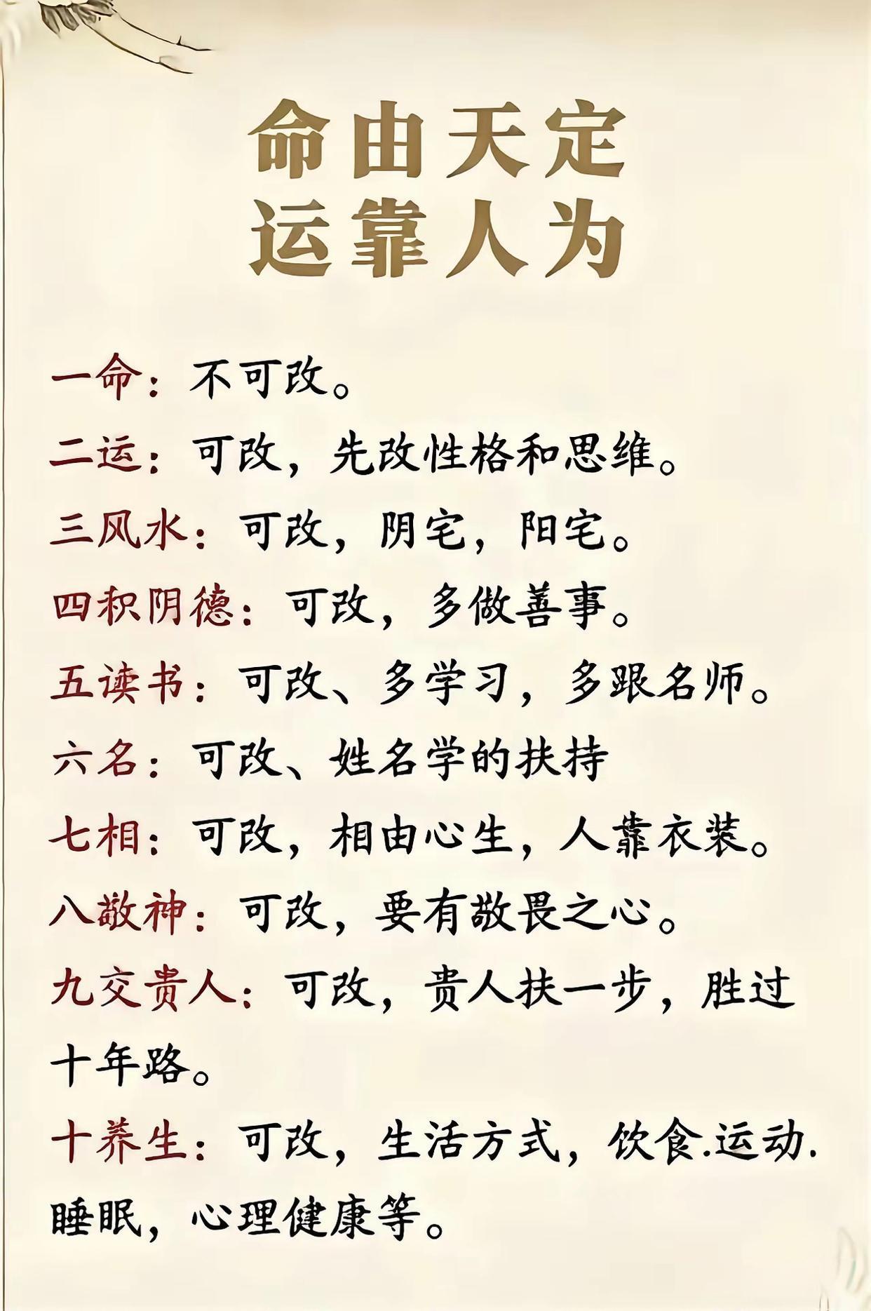 命由天定，运靠人为！​​​