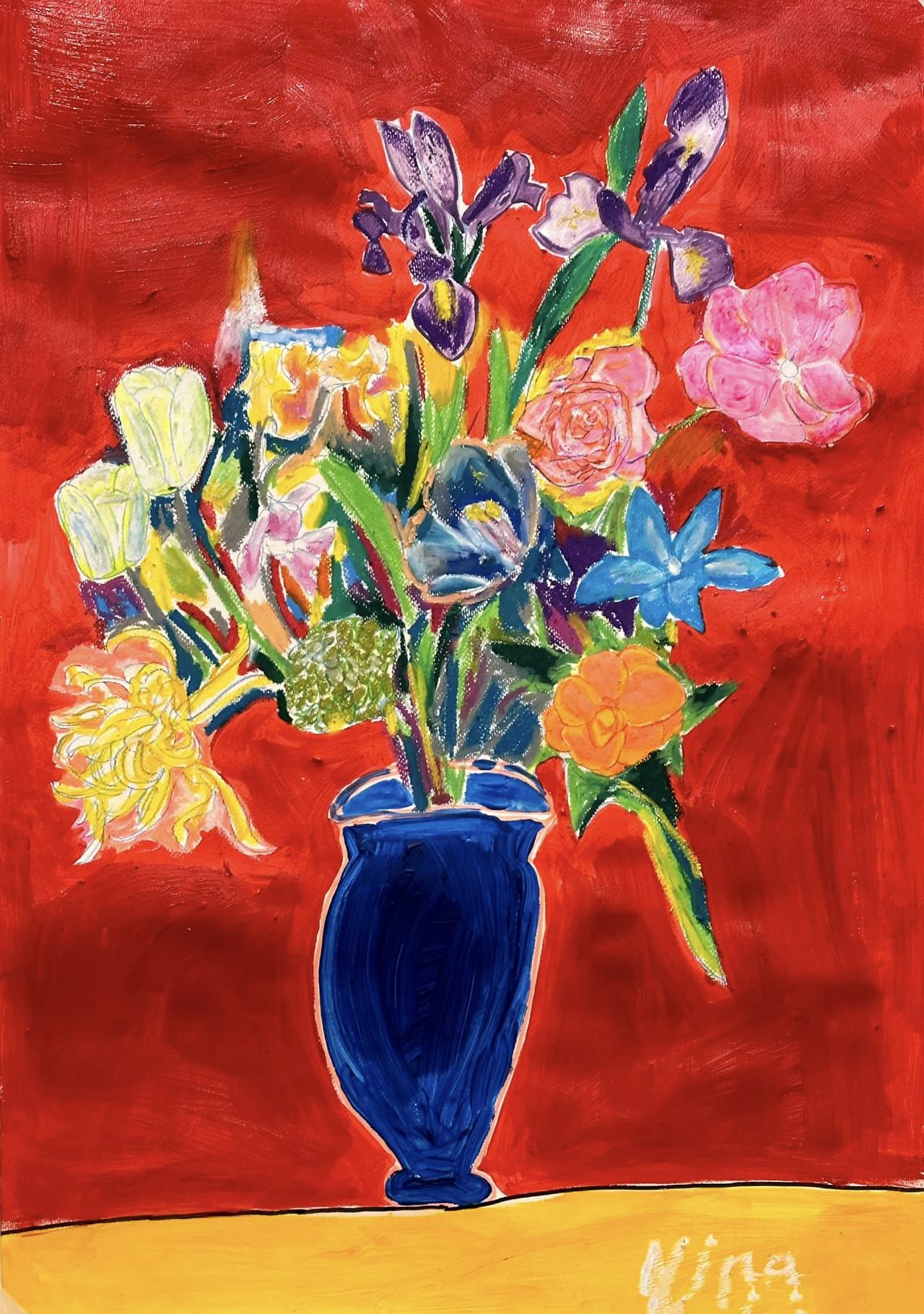 大家评一评刘烨的女儿霓娜和李湘的女儿王诗龄，谁的画更能入你的眼前两幅是