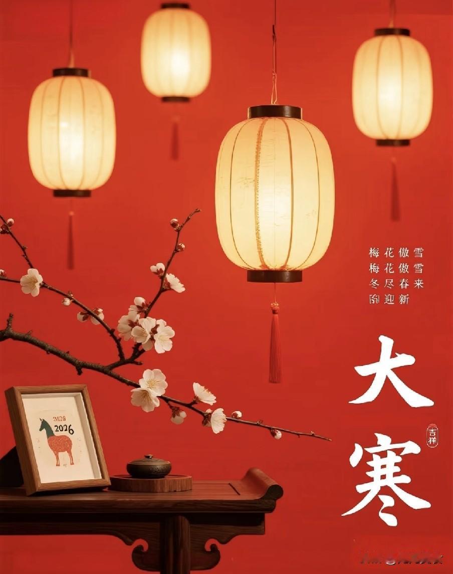 今日大寒，牢记4个忌讳：1不淋、2不捂、3不动、4要吃今日就是二十四节气收