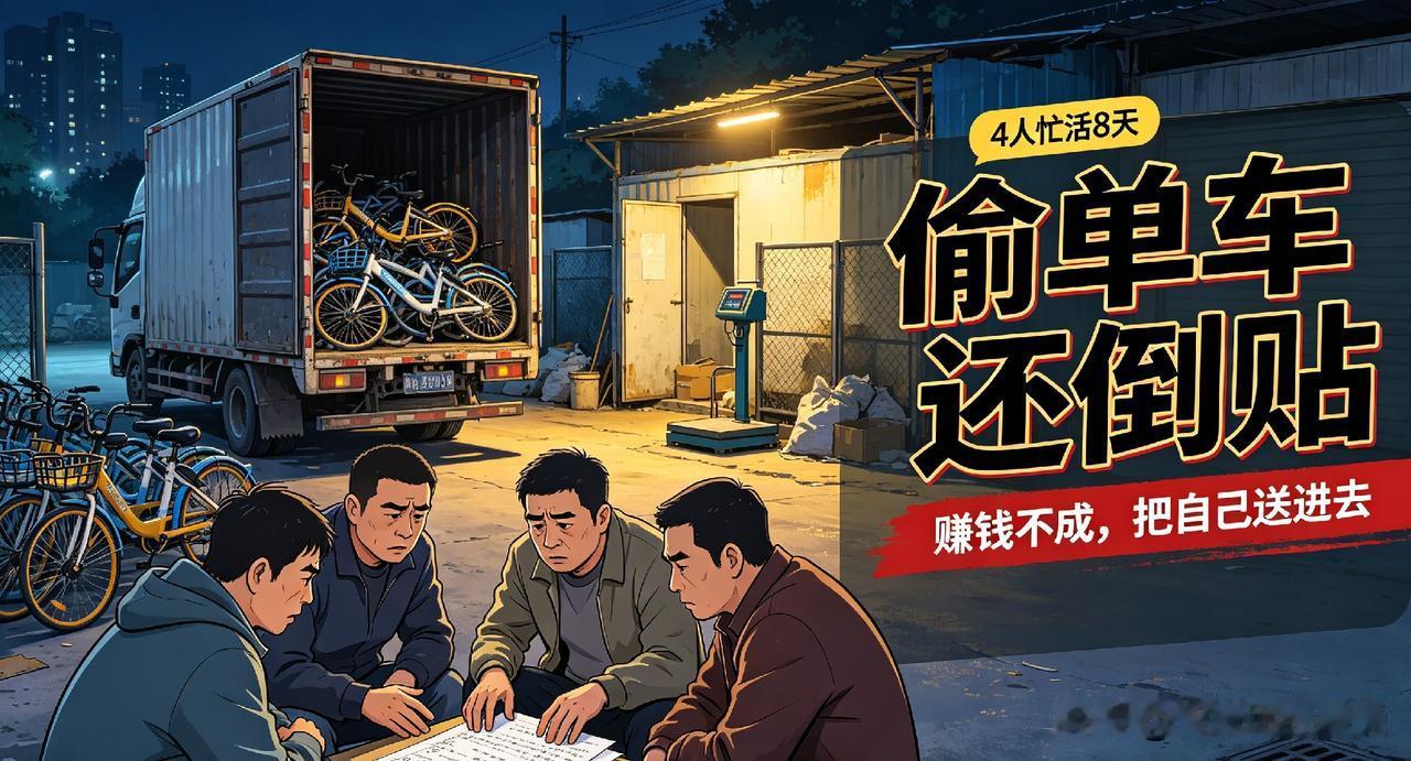 年度最荒唐小偷！偷东西不仅没赚钱，反倒倒贴本钱真的被西安这四个男子的操作整