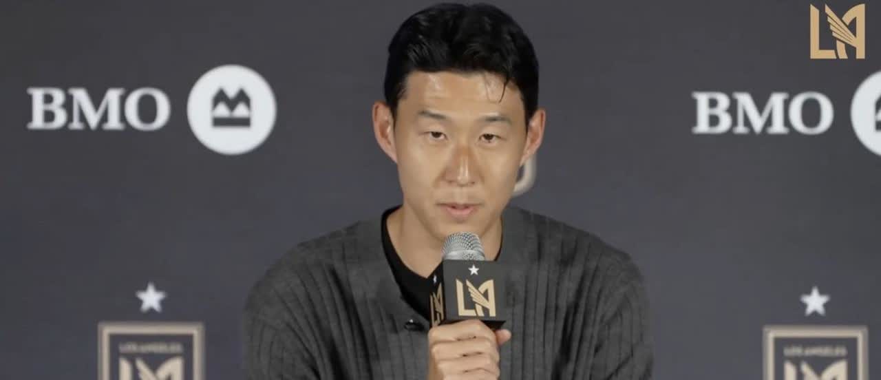 孙兴慜正式加盟洛杉矶足球俱乐部后首次发表讲话：“说实话，洛杉矶本不是我的