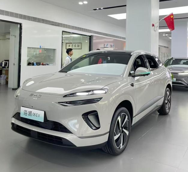 这款海狮06EV的外观确实帅，大眼睛就像双眼皮一样，看上去显大，整车的厚重感营造