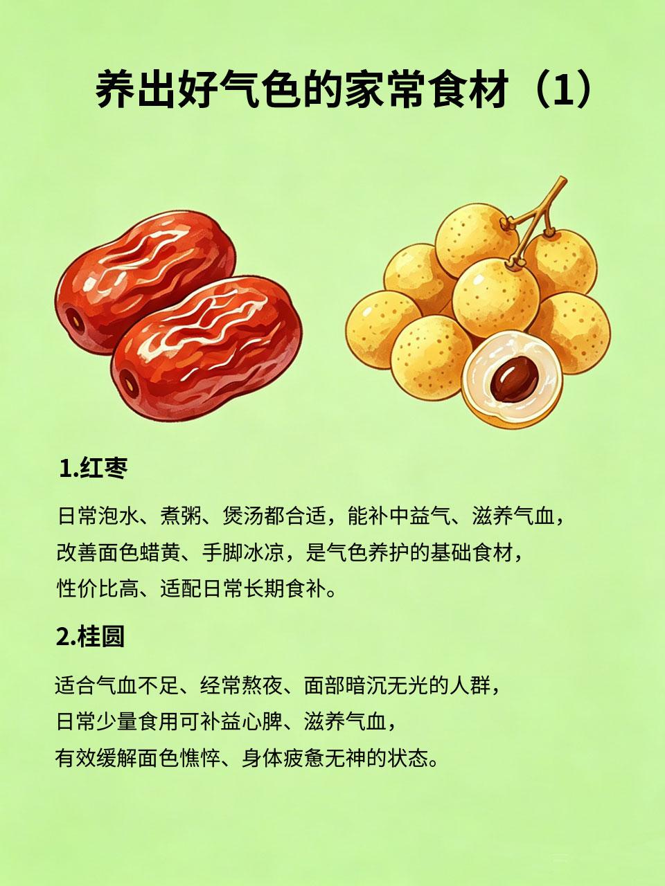 食补胜过药补，家常食材养出好气色很多人总靠保健品、护肤品提亮气色，却忽略了最好