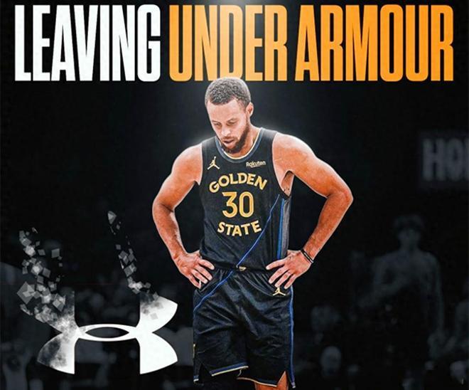 库里主动放弃了安德玛的终身合同，应该是这牌子的颓势止不住了。库里作为安德玛的唯一