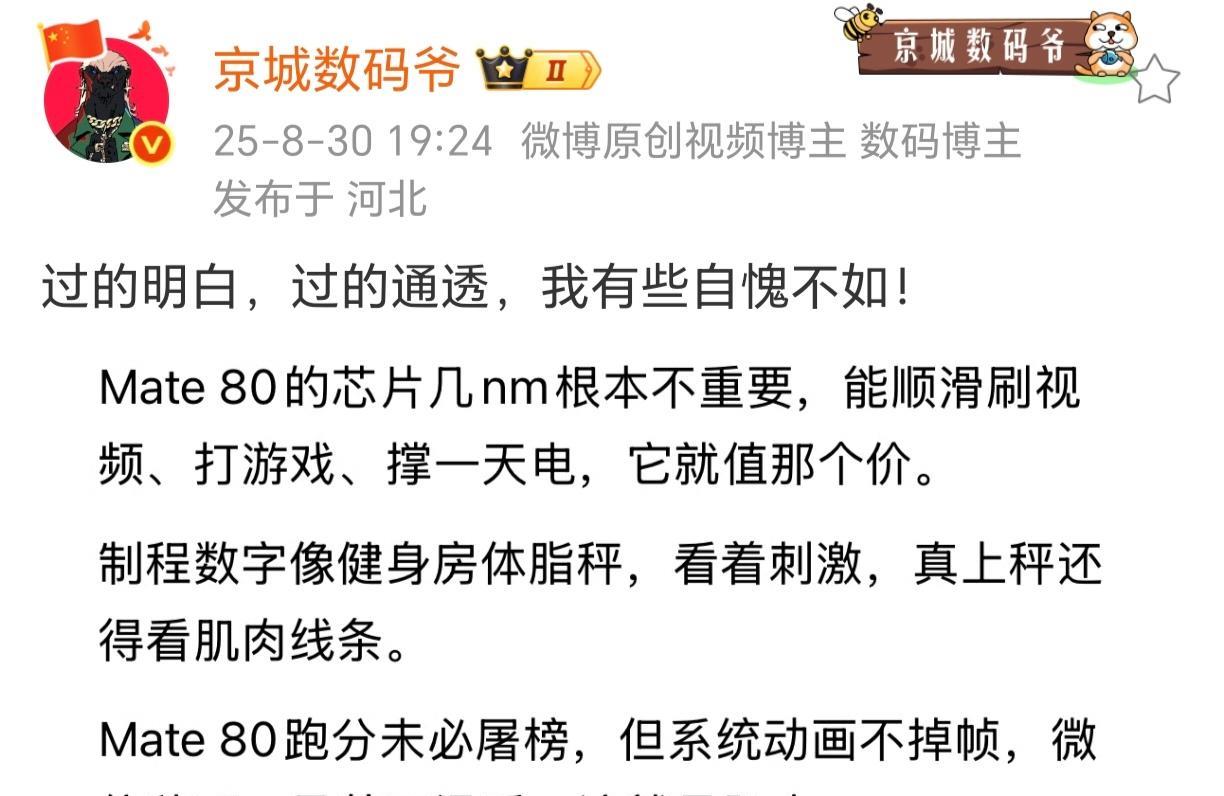 貌似只有某家最魔怔于跑分，其他各家厂商基本都是谈体验[思考]