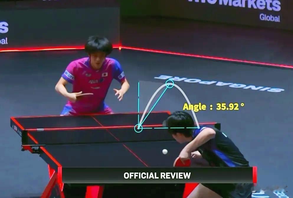 王楚钦发球回抛，到底是谁申请的鹰眼？其实是户上！只是户上请求鹰眼的片段被切