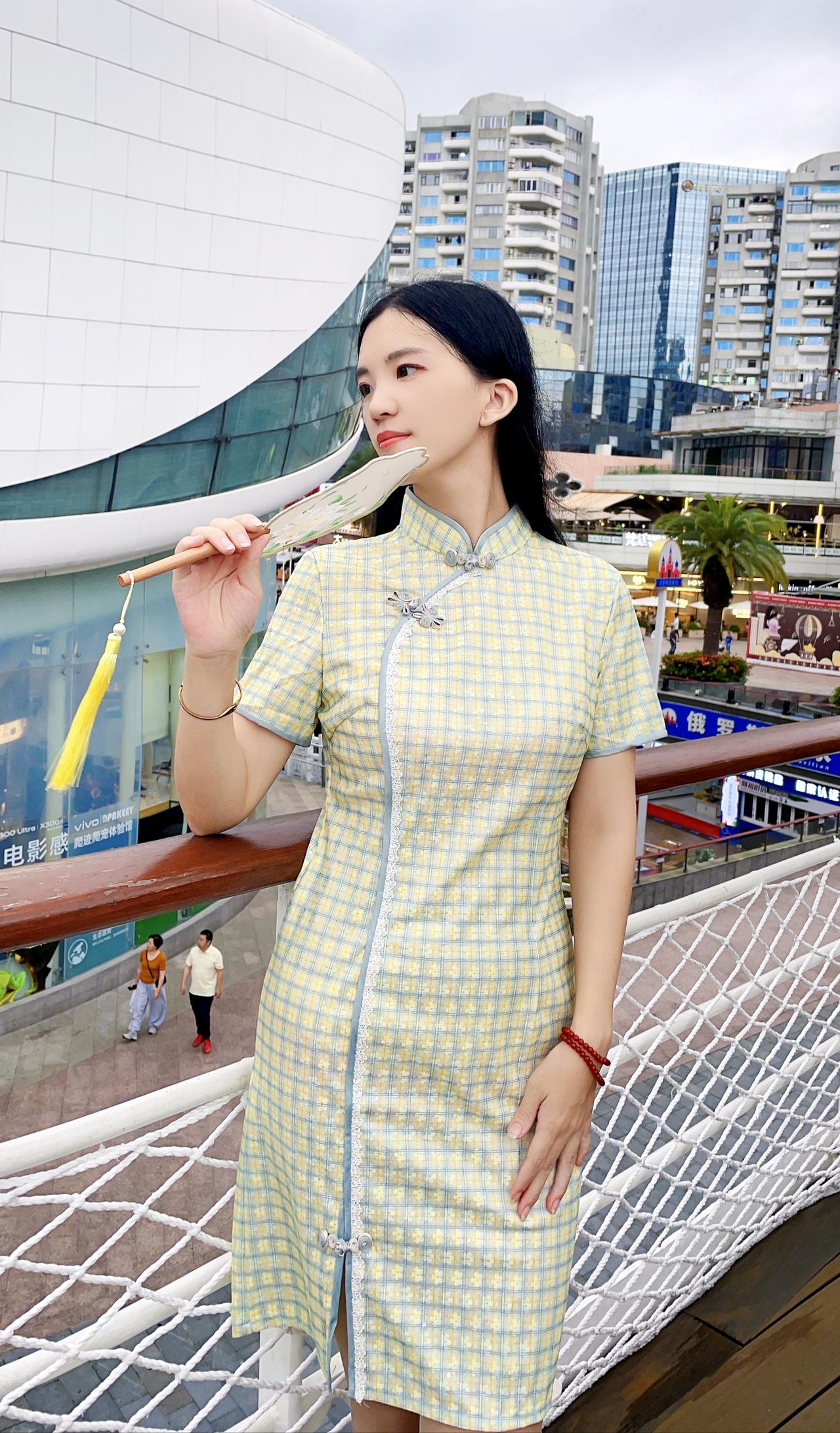 旗袍肤色丝袜港风深圳ootd