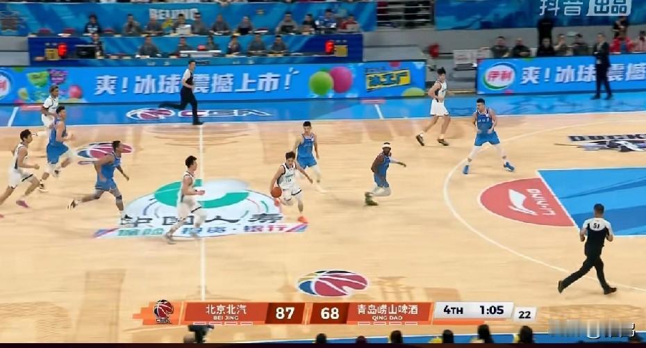 青岛男篮被北京北汽男篮打出了成色。今年CBA青岛男篮打得非常好。外援不错，国内球