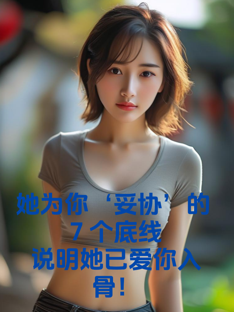 她为你‘妥协’的7个底线，说明她已爱你入骨！