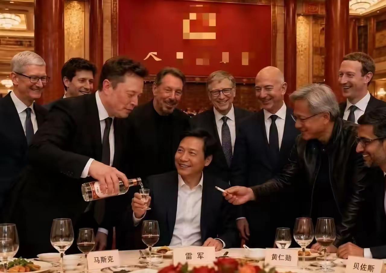 雷哥算是赢回了一局！下次就有经验了，当了全球首富，不相信你们不来跟我喝两杯！