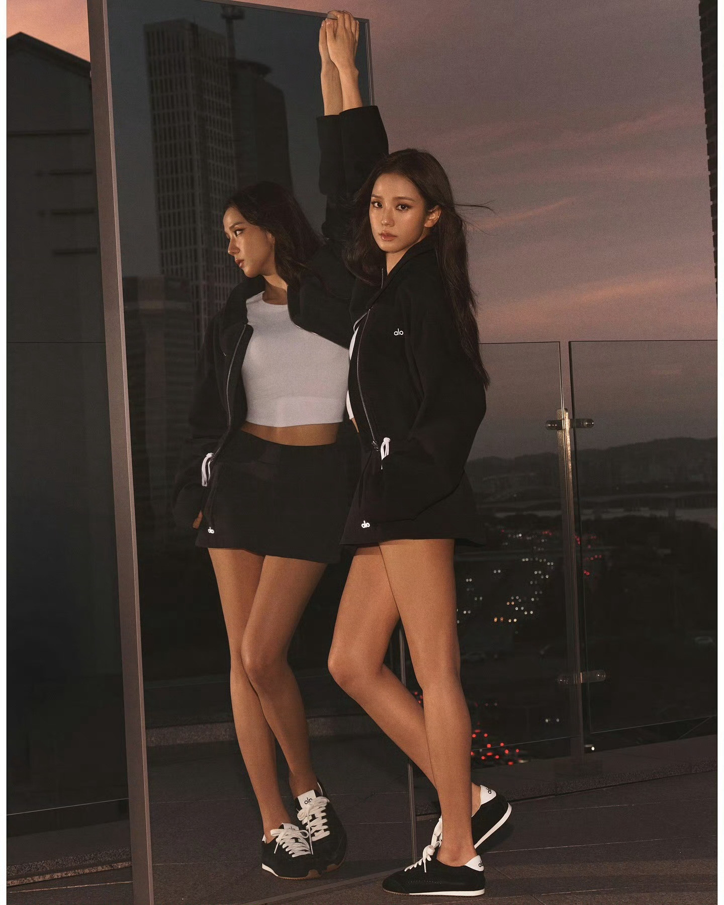 Jisoo×alo最新系列广告企划✨如画中人物般的完美形象还有什么能比金智