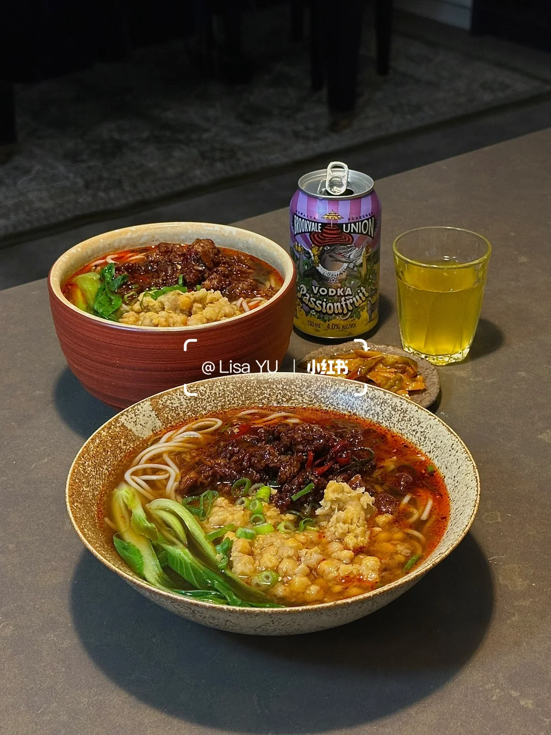 晚餐｜豌杂肉酱米线🍜